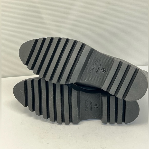 THEORY***CHELSEA BOOTIE In Black Leather**EU 40; US 10 $475 - Picture 11 of 12